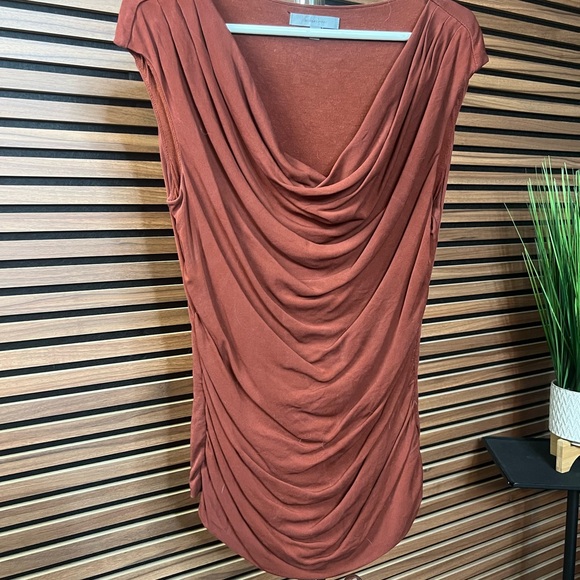 Classiques Entier Tops - Classiques Entier Terracotta Drape Blouse